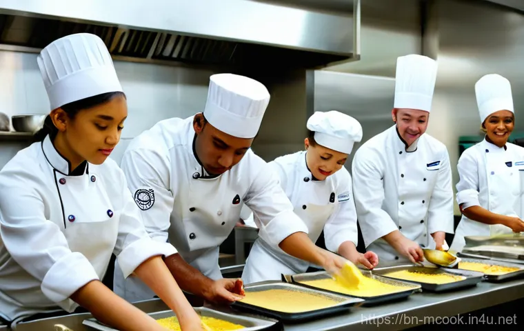 다문화 요리사 교육과정 - **Professional Multicultural Chef in a Modern Kitchen:**
    A skilled female multicultural chef, dr...